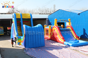 Winsun fabbrica vendita calda in <span class=keywords><strong>PVC</strong></span> gonfiabile enorme onda di acqua scivolo <span class=keywords><strong>per</strong></span> adulti casa di rimbalzo all'aperto castello di salto Rampage mezzo tubo scivolo - Product Image 6