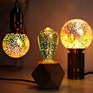 Bombilla LED Edison Vintage 3D con Efecto de Fuegos Artificiales, Colorida, Luz Decorativa Blanca Cálida para Bodas, Navidad y Ambiente Festivo - Product Image 1