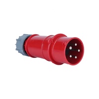 Prise industrielle triphasée IP44 380V 5 broches 16A avec entrée de câble à couvercle tournant ZNG-0152