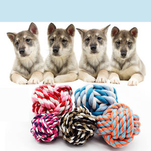 Pabrikan Mainan Bola Tali Warna Campur Kecil Besar untuk Anjing Permainan Lucu - Product Image 2