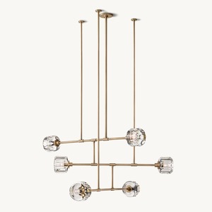 Sản phẩm Mới Bộ sưu tập trang trí trong nhà tinh thể vàng hiện đại LED ánh sáng mặt dây chuyền - Product Image 2