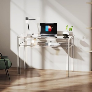 Bureau en acrylique transparent moderne, durable et de haute qualité, personnalisable avec logo, pour le bureau et la maison (vente en gros) - Product Image 4