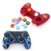 Housse de protection en silicone personnalisée pour manette PS4, coque de protection pour manette, protège-manette, capuchon de joystick, accessoire de jeu