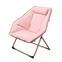 Fauteuil en cuir Timberight à structure en acier moderne, avec dossier capitonné, sans accoudoirs, pliable, écologique, pour hôtel et salon