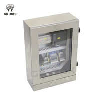 Caja de control metálica a medida, a prueba de lluvia, de bajo voltaje, laminada en frío, para distribución eléctrica, armario de interruptores.