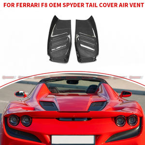 Cubiertas de Ventilación para el Capó Trasero de Fibra de Carbono Seca para Ferrari F8, Estilo OEM, Accesorios para Vehículos - Product Image 3