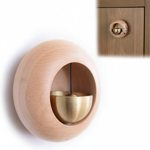 Nuevo timbre de dopamina, campana de alerta de entrada, decoración magnética de madera, imán de nevera, varios carillón de viento de pared para el hogar - Product Image 1