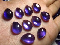 Vraiment magnifique 10x14mm améthyste larme forme Cabochon 10 pièces naturel violet pierres précieuses en vrac de haute qualité