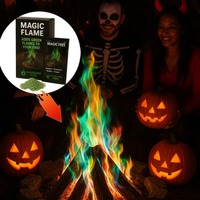 Fabricant professionnel de poudre magique à flamme verte, poudre magique à changement de couleur, OEM et ODM pour cheminée de Noël, feu de joie