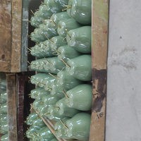 Tendance décor à la maison or et blanc artisanat en céramique porcelaine pomme poires et champignons figurines pour 2024 décoration de la maison