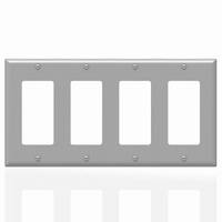 BS18014 plastique ul/cul répertorié 4 gang plaque murale décor prise murale électrique interrupteur plaque couvercle