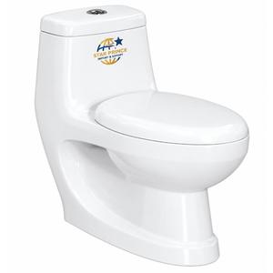 Inodoro de Cerámica de Una Pieza Contemporáneo, Sanitario Moderno de Estilo Occidental con Superficie Esmaltada Lisa, Diseño de Fácil Mantenimiento - Product Image 2