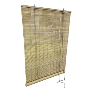 Persianas Enrollables de Bambú con Diseño Tradicional Sencillo y Brillante, Patrón Horizontal Natural, con Formato de Cuerda para Ventanas, Técnica Simple - Product Image 1