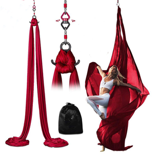 Soie aérienne de danse acrobatique de 10m avec kit de matériel pour Air <span class=keywords><strong>Yoga</strong></span> - Product Image 1