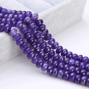 Perles de pierres précieuses arc-en-ciel à vendre, pierres en vrac en coupe brillante - Pierre de lune, howlite, turquoise, pyrite, œil de chat - Product Image 6