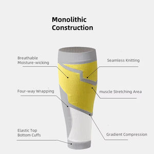 Manchon de compression respirant et élastique pour mollet, soutien musculaire, soulagement des périostites tibiales, pour la course, le basketball, le cyclisme, protège-mollet - Product Image 2
