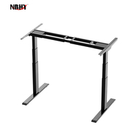 Bureau debout à 3 niveaux à double moteur automatique 60-125cm Hauteur réglable Bureau 40x78 pouces Table d'ordinateur de bureau électrique assise et debout