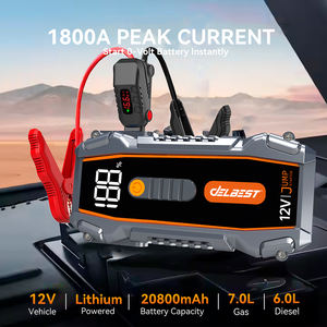 Умное пусковое устройство 1800А пиковый ток 20800мАч быстрая зарядка LED-фонарь для мотоциклов, автомобилей, грузовиков с ЖК-экраном, литиевая батарея - Product Image 4