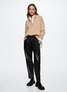 3630 nuovi <span class=keywords><strong>pantaloni</strong></span> <span class=keywords><strong>in</strong></span> vera <span class=keywords><strong>pelle</strong></span> di montone da donna lunghi di buona qualità <span class=keywords><strong>con</strong></span> coulisse <span class=keywords><strong>in</strong></span> vita - Product Image 4