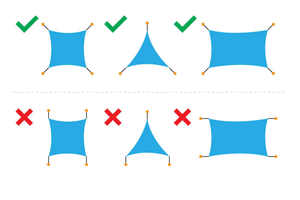 160 GSM 300D UV Blocking UV Protective Garden Canopy Cover 5x5m Square Waterproof Sun Shade Sail en matériau Oxford - Product Image 5