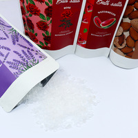 Diffuseur de vapeur pour douche, sel de bain aromathérapeutique avec huile essentielle de lavande et de citron, sel cristallin grossier pour les pieds