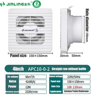 Ventilateur extracteur d'air de 6 pouces pour salle de bain, cuisine et toilettes