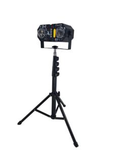Projecteur de fête <span class=keywords><strong>DJ</strong></span> 7-en-1 : Effets UV, boule magique, vague d'eau, LED Wash, stroboscope doré, laser avec télécommande et support - Product Image 1