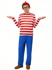 T-shirt coordinata per la famiglia Dove è Wally, per bambini, donne e uomini, con montatura per occhiali, costumi per cosplay, TV, film, abbigliamento per palcoscenico e danza AL087-W - Product Image 4