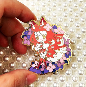 Toptan ucuz fiyat özel sevimli peri karikatür altın kaplama Metal sert emaye Glitter serigraf baskı yaka iğneler hediyeler için - Product Image 5