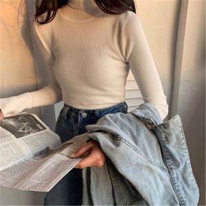 Maglione da <span class=keywords><strong>Donna</strong></span> a Collo Alto, Pullover in <span class=keywords><strong>Cotone</strong></span> Lavorato a Maglia per Ragazze L0271/1 - Product Image 5