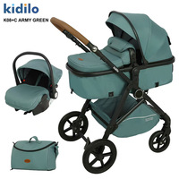 Panier de couchage multifonctionnel pour bébé, poussette pour nouveau-né, poussette haute vue pour bébé, peut s'asseoir ou s'allonger, poussette pour enfants
