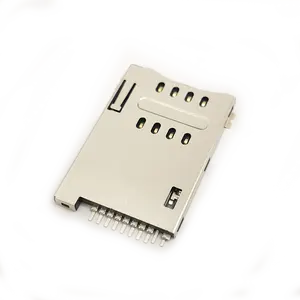 SIM card holder socket 8pin+2pin 6pin+2p Hight 1.8mm push type sim card connector