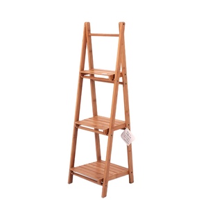 Chất Lượng Tốt Ba <span class=keywords><strong>Tier</strong></span> Flower Rack Tre Thực Vật Hiển Thị Kệ Đứng Bằng Gỗ Lưu Trữ Holders & Racks Folding All-Season - Product Image 1