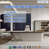 Bureaux de direction modernes en L pour PDG et managers, mobilier commercial de gros de l'usine OEM GOJO 2026