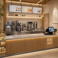 Équipement complet pour boutique de bubble tea, comptoir de bar, machine à faire du boba tea, solution tout-en-un pour boutique de thé au lait