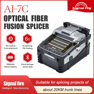 เครื่องเชื่อมไฟเบอร์ฟิวชั่น AI-7C มาพร้อมกับแบตเตอรี่ความจุขนาดใหญ่7800MAH เครื่องมือใยแก้วนำแสงสำหรับเครื่องเชื่อมแบบฟิวชั่นไฟสัญญาณ FTTx - Product Image 2