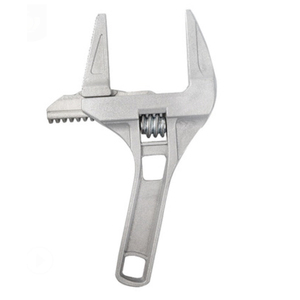 Clé à molette universelle robuste en alliage d'aluminium à grande ouverture pour salle de bain, réglable de 16 à 68 mm, métrique, DIY, OEM, blanc/doré, garantie 3 ans - Product Image 2