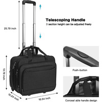 Sac de voyage souple mini-pilote à roulettes, sac de sport étanche personnalisé pour avion avec roulettes