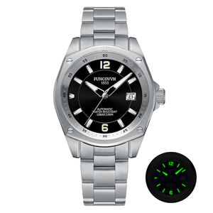 Logotipo personalizado Japón Movt Lujo Cristal de zafiro Acero inoxidable Reloj mecánico Deporte 100M Relojes de pulsera a prueba de agua - Product Image 2