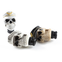 JDM RACING Résine Pirate Crâne Pommeau poignée de voiture décoration