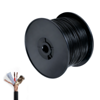 Kabel Mikrofon Profesional OFC Tembaga 2 Inti untuk Gitar, Konsol DMX, HIFI, Audio XLR, Gulungan Kabel Mikrofon 100M, Kabel Mikrofon Grosir