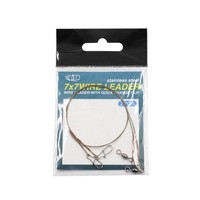 Selco 7*7 18-30cm 9-30KG Ligne de pêche au saumon en titane tressé haute résistance avec émerillon à clip 2 pièces/paquet