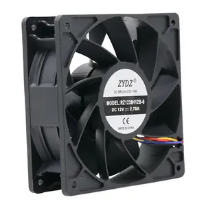 Yüksek kalite ve yüksek hızlı 12038 soğutma fanı 6500 RPM bilgisayar için soğutma fanı 120*120*38MM eksenel AC Fan