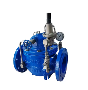 Vanne de réduction de pression hydraulique de type pilote manuel utilisée pour contrôler le débit moyen dans les conduites d'eau. - Product Image 3