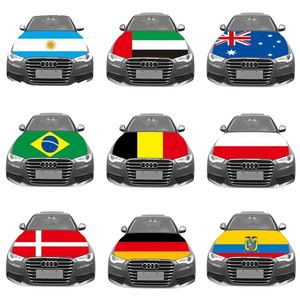 Housses de drapeaux de voiture personnalisées pour événements - Drapeaux en polyester imperméable à haute élasticité avec impression numérique, style tendance, taille ajustable - Product Image 1