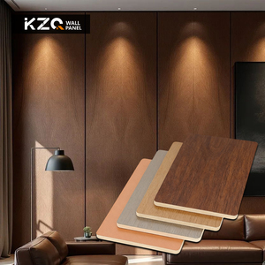 Ahşap Desenli Dekoratif Duvar Paneli Karbon Kristal Entegre Kaplama ve Kömür Elyafı Yangına Dayanıklı Levha (Apartmanlar ve Oteller İçin) - Product Image 1