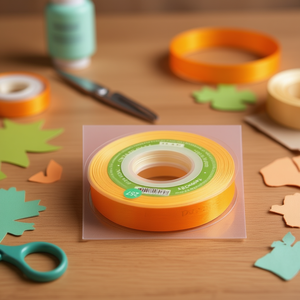 Nastro in Organza 2 Cm X 35 Yd Colore Oro per Forniture Artigianali - Product Image 2