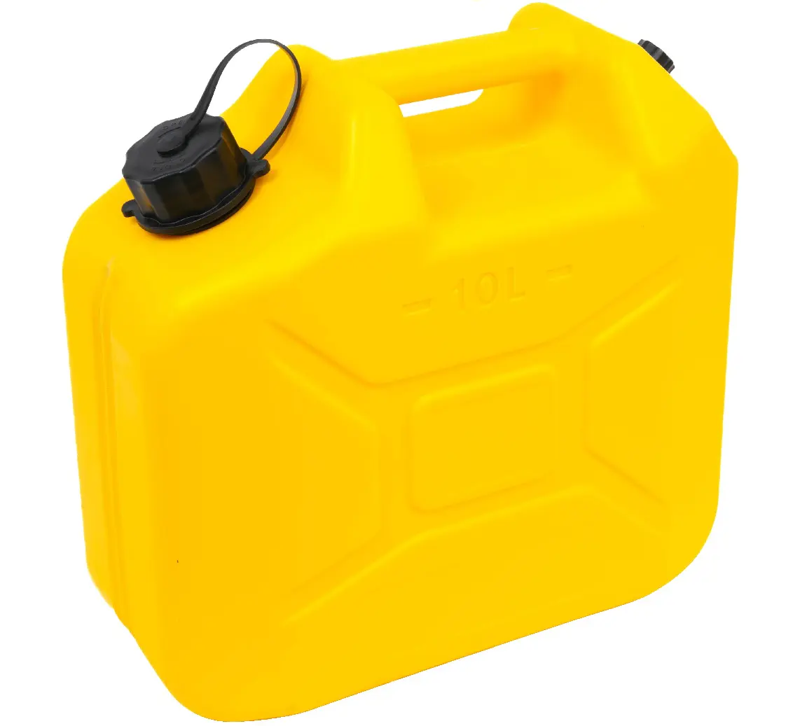 10L HDPE Plastic Bucket 2.5 Gallon Bucket For Water Chemical Ink Alcohol Oil Plastic Tank-Yellow