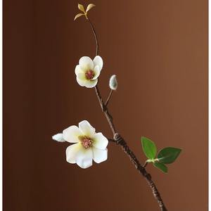 MSH Fiore Artificiale di Magnolia in Stile Cinese con Rami Texturizzati per Ufficio - Product Image 6