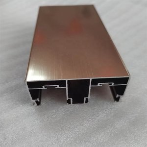 Perfis de alumínio personalizados para portas de janelas Auto Body Frames & caixas eletrônicas anodizado & pó revestido quadrado padrão